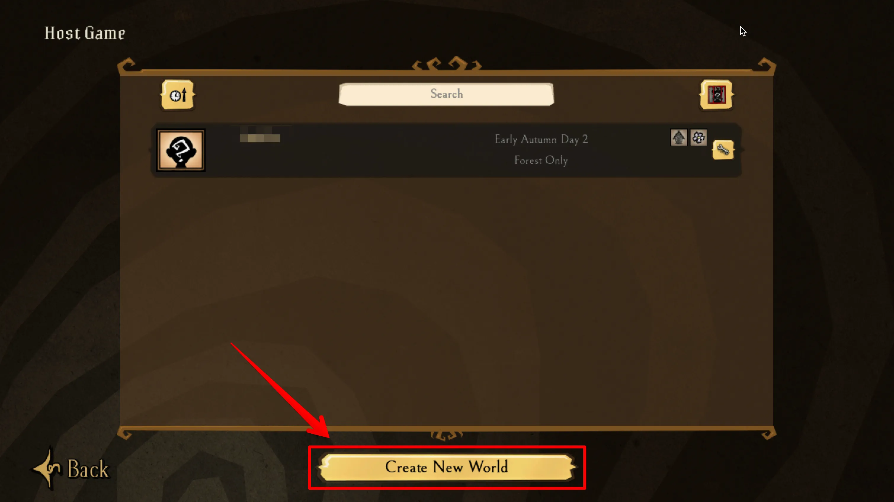 サーバー_仮のサーバー_「Create New World」ボタンをクリック