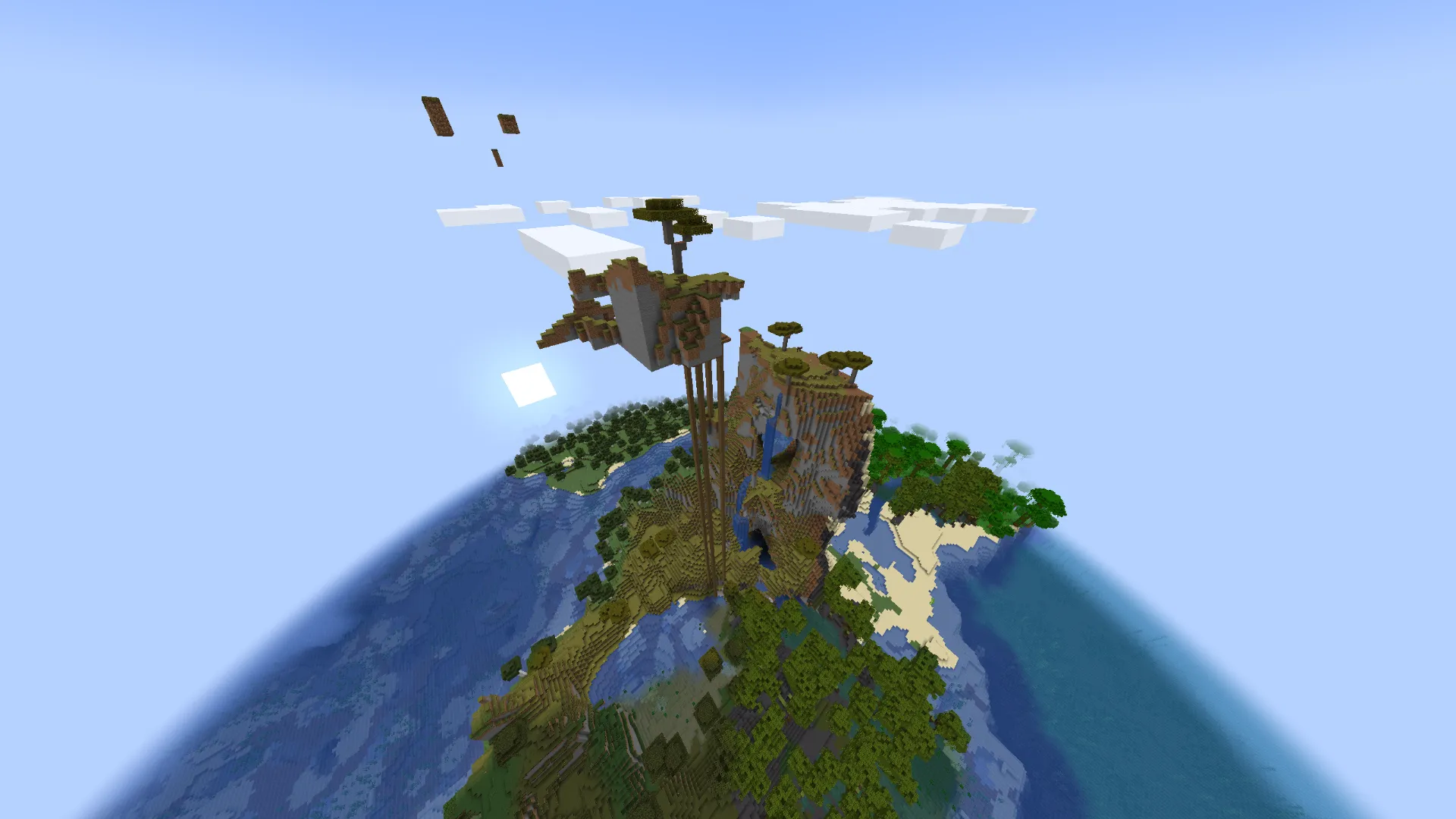 天空にそびえ立つ原木の巨塔|激レア神シード