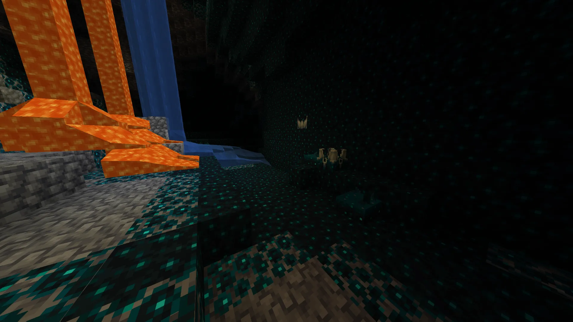 白樺の森の地下に広がるディープダーク|サバイバル探検におすすめの神シード