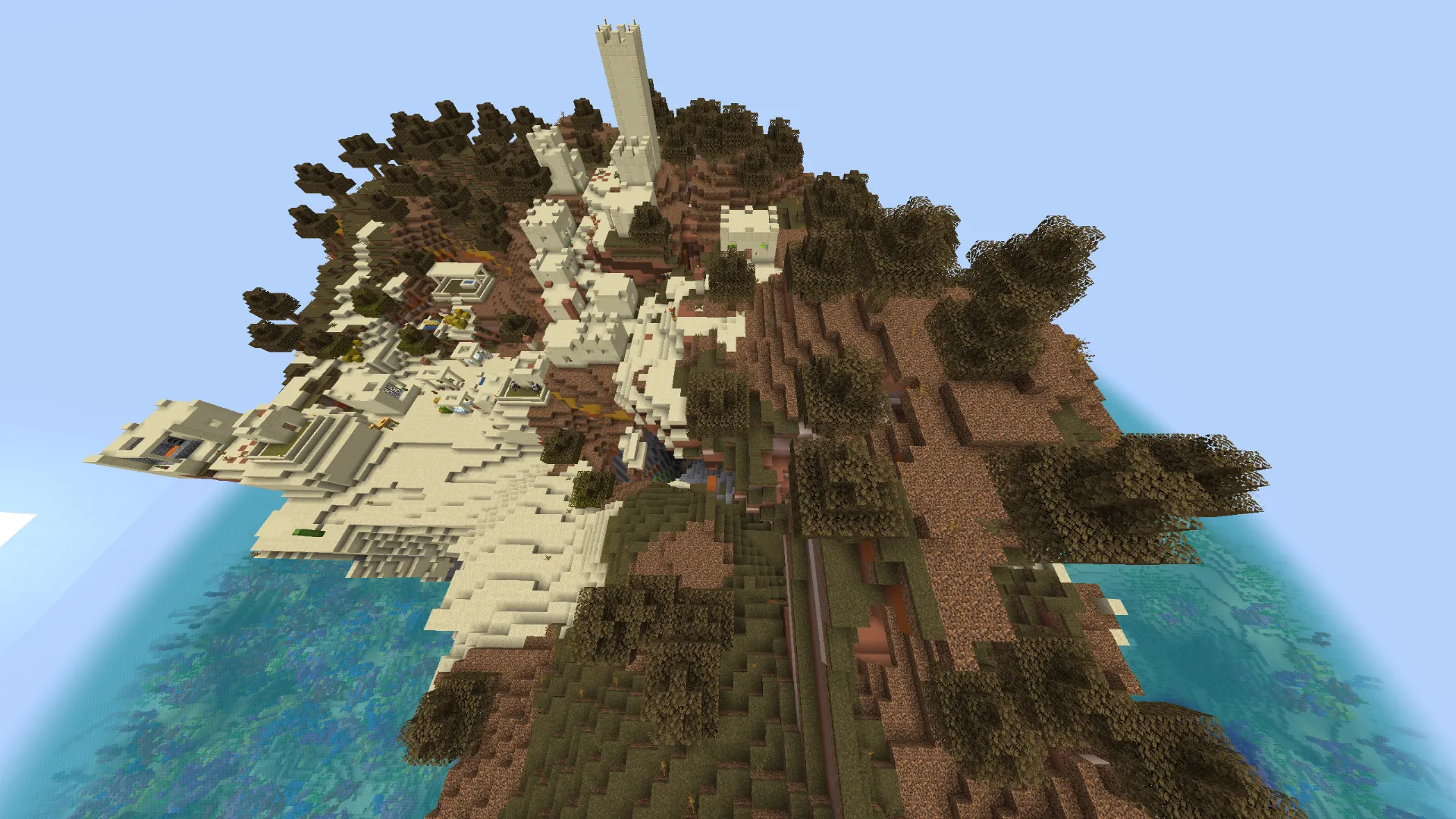 ドクロ島の上部に広がる砂漠村と荒れ地|おすすめ神シード