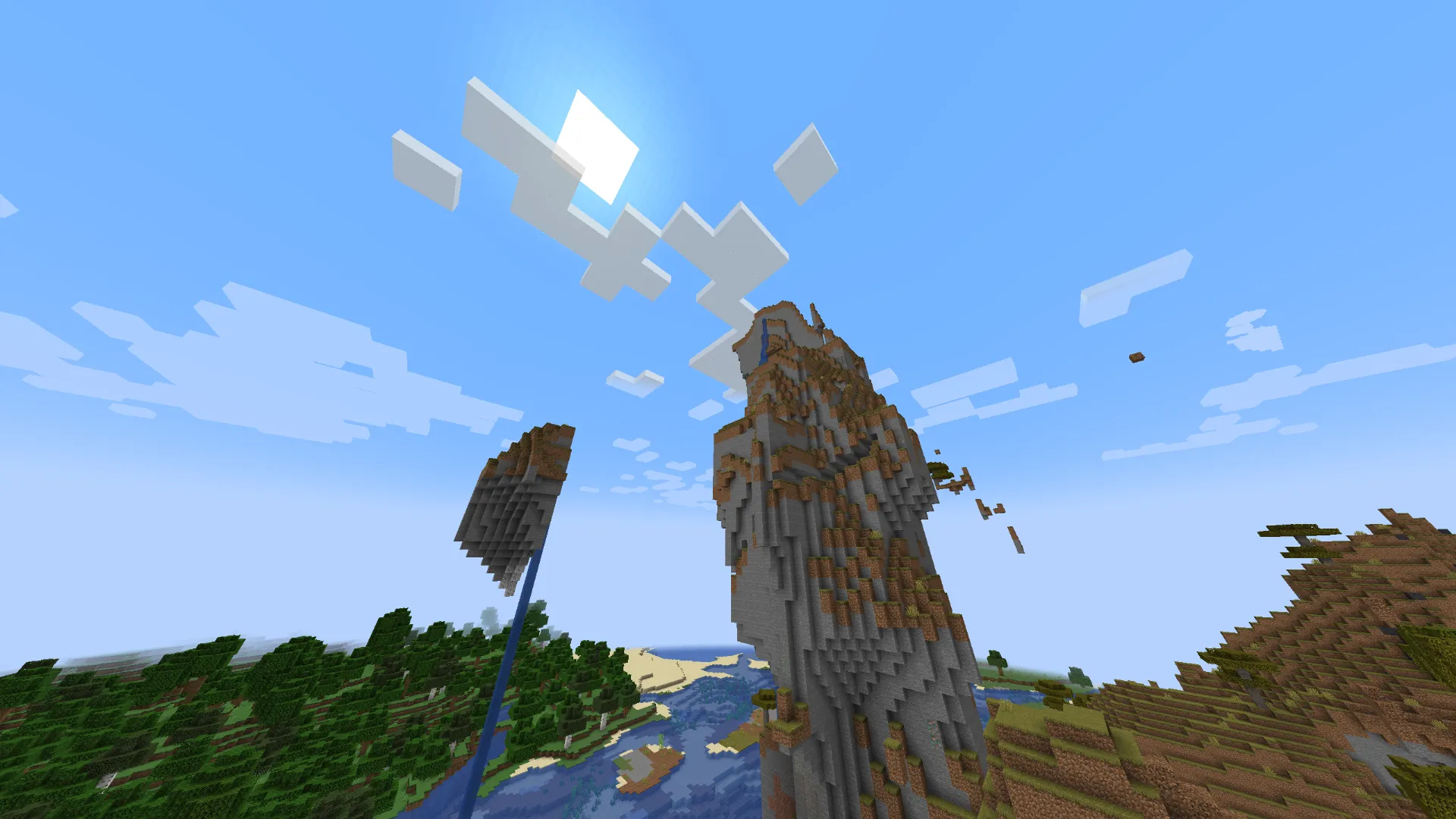 天空の崖から見下ろす美しい滝|絶景の神シード