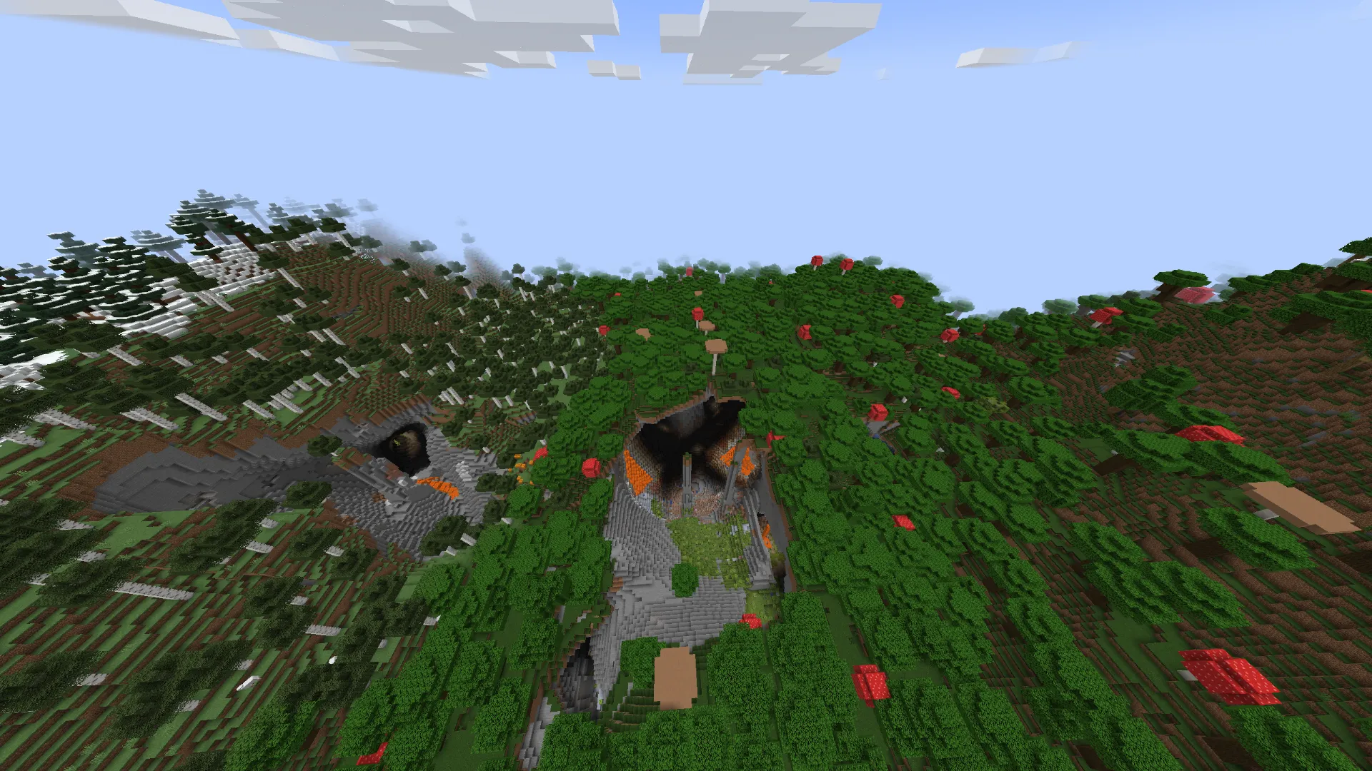 深い森と雪山に囲まれた冒険心をくすぐるマップ