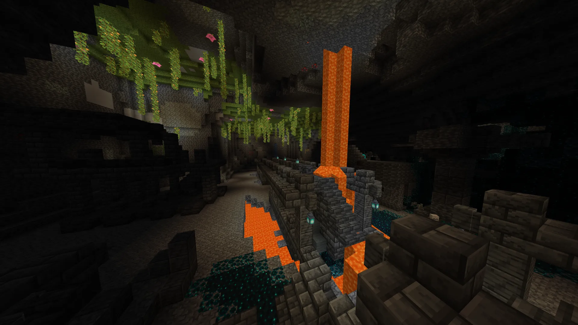 ディープダークに広がる古代都市の入口|サバイバルで挑戦したい神シード