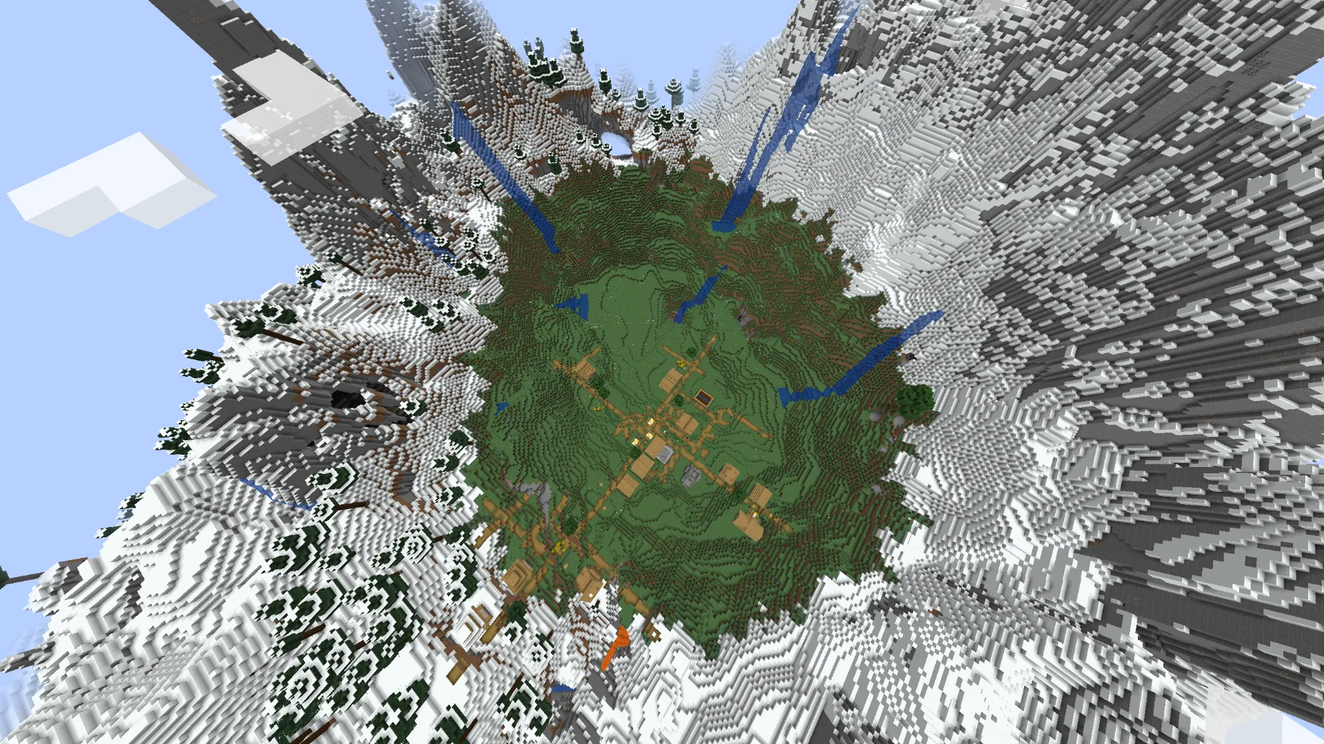 雪原の村でスタート|冬の世界でサバイバル