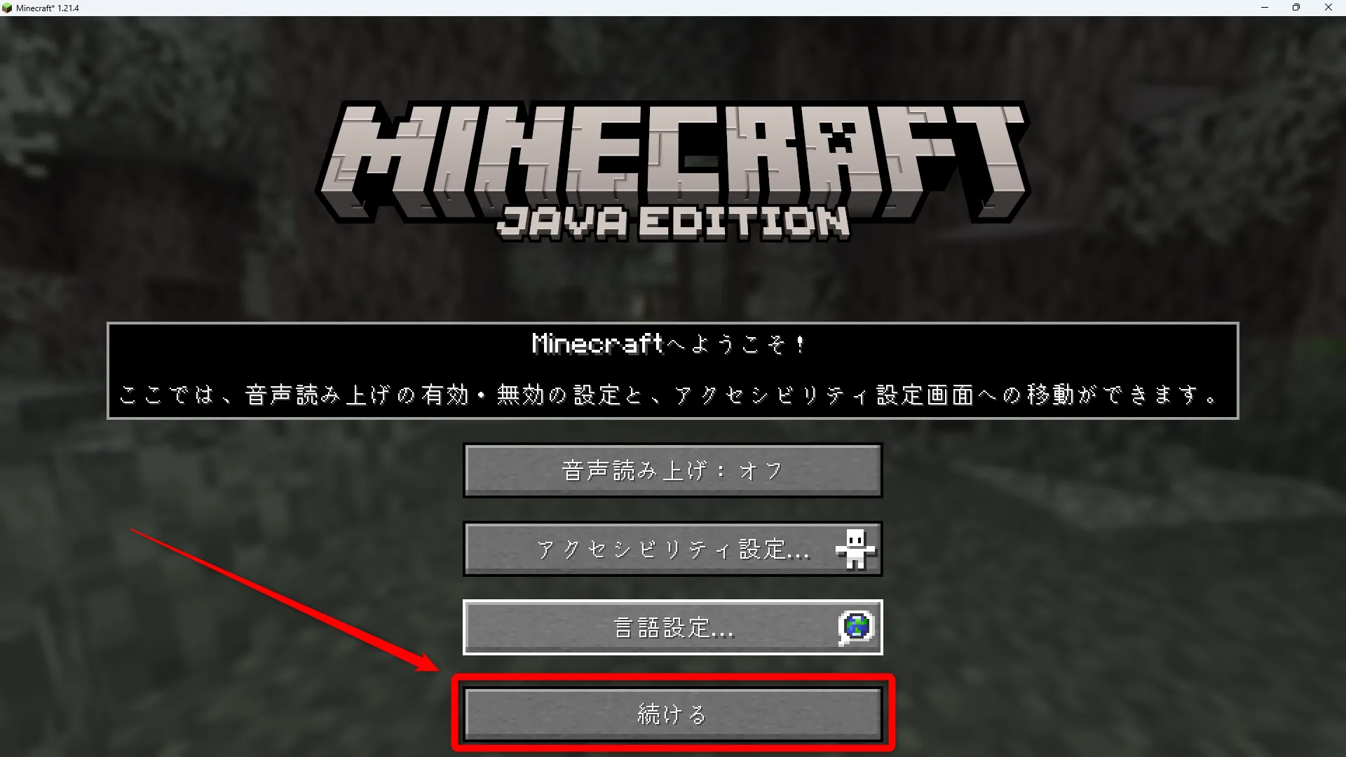 ローカル_STEP4_「続ける」を押す