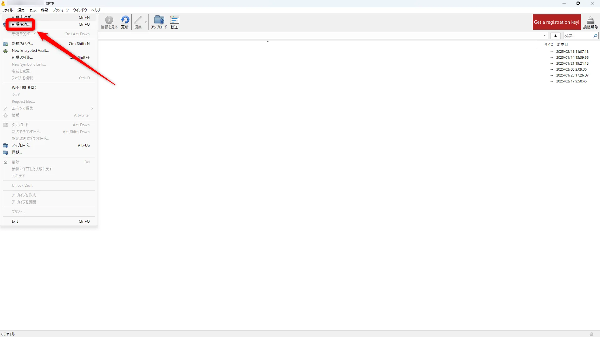 API_レンタルサーバー_新規接続