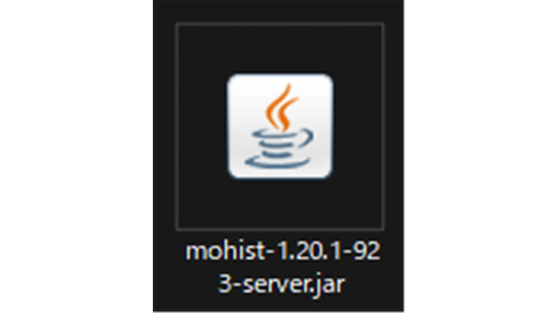 Mohist立て方_自分のPC_STEP2_jarファイル
