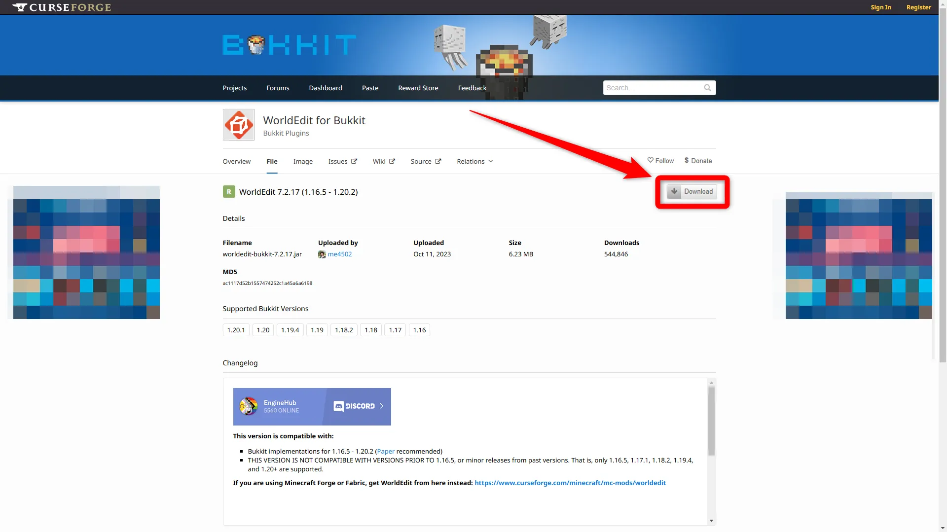 Mohist立て方_入れ方_プラグインDL_「Download」を押す