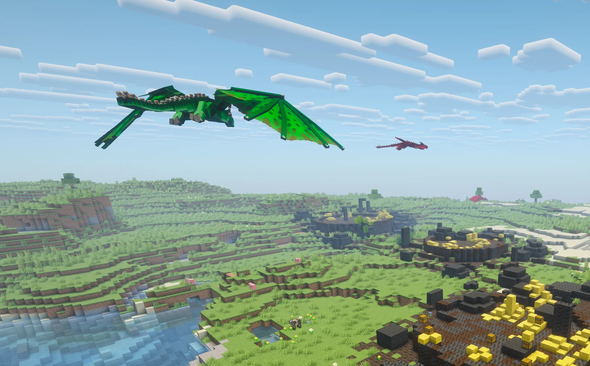 大型MOD おすすめ Ice & Fire 空飛ぶドラゴン